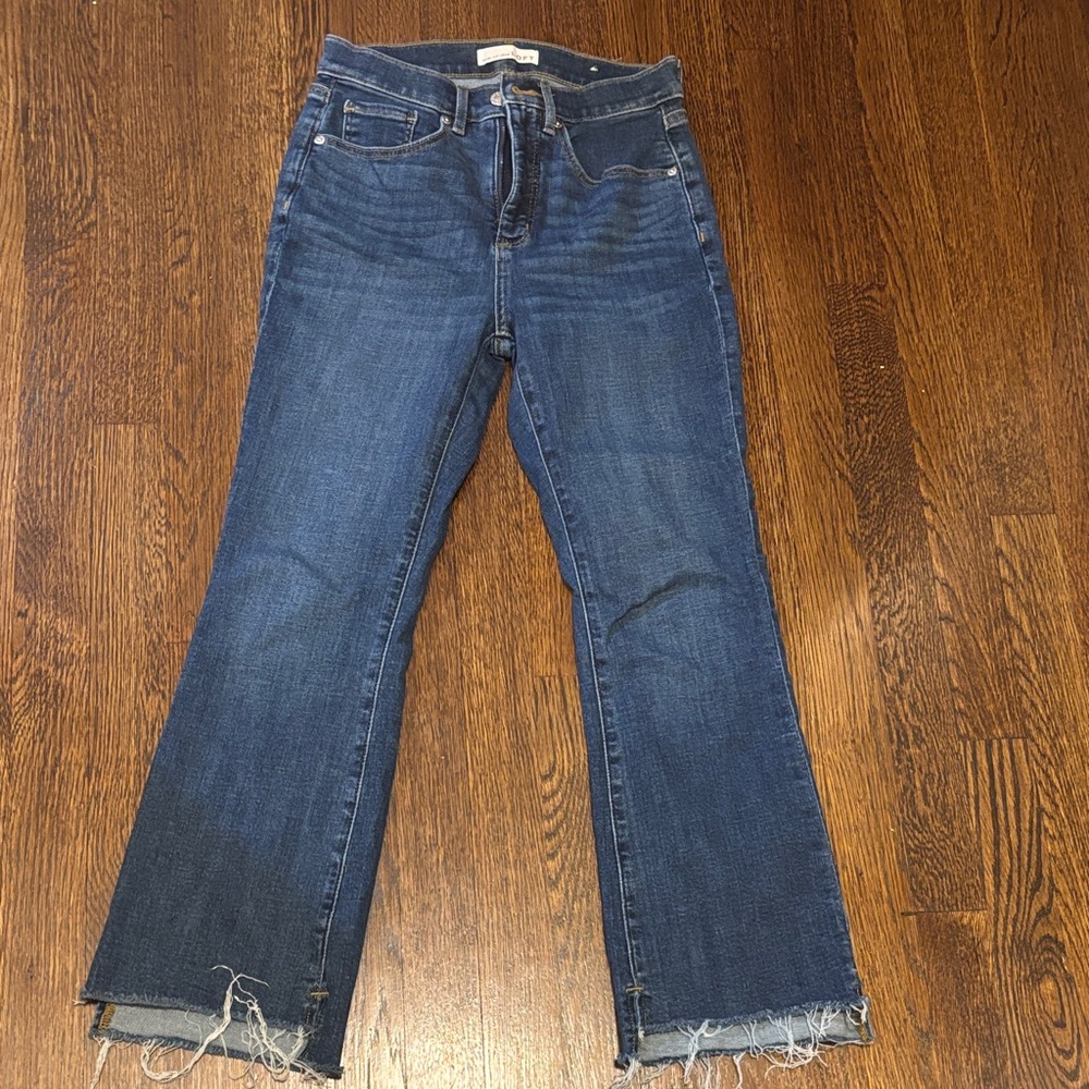 Loft kick crop jeans size 26 petite
